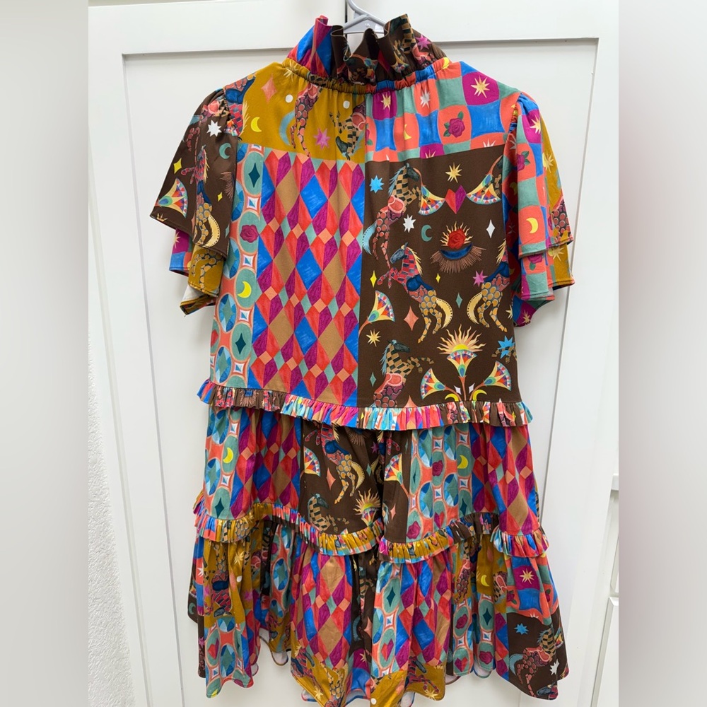Alden Adair Colorful Patterned Dress - Picture 2 of 2